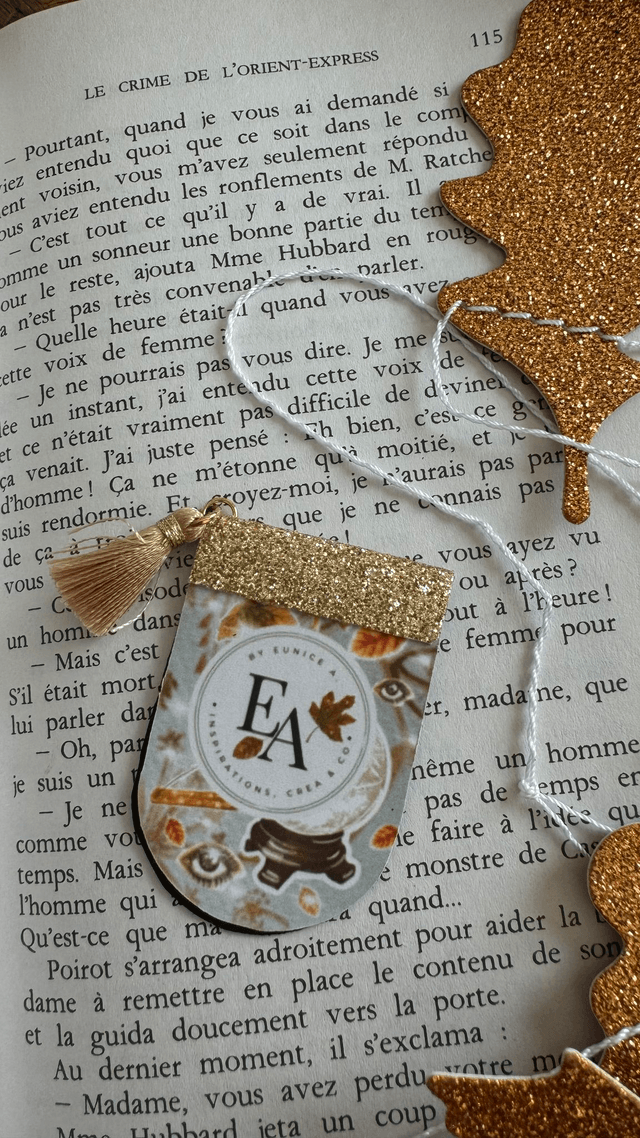 Marque-page magnétique vertical, avec un gland textile