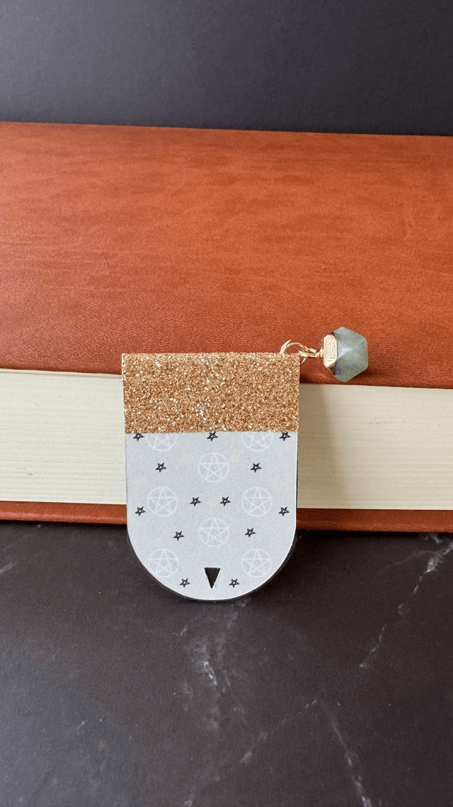 Marque-page Sabrina, avec une mini aventurine