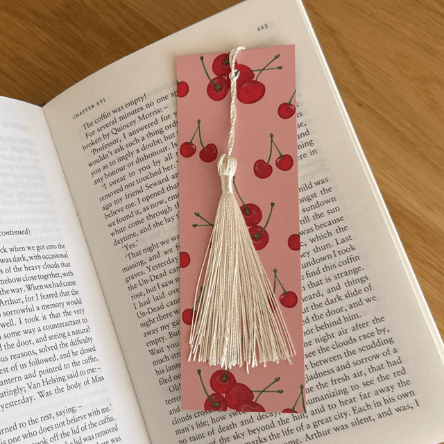 Marque-page "Smoothie III " cartonné Cerises