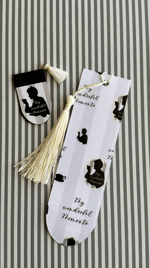 Marque-page "My Wonderful moments", cartonné plastifié