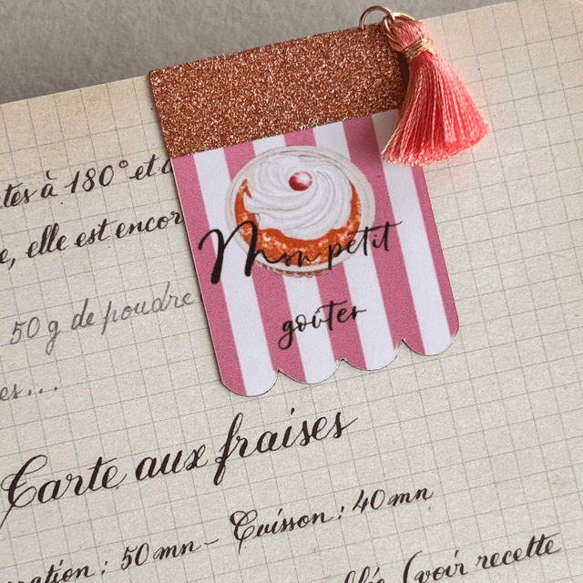 Marque-magnétique "Mon petit goûter"