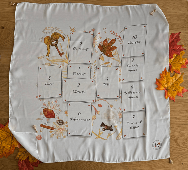 Foulard Voyance tarots, avec "Quatre minis quartz"