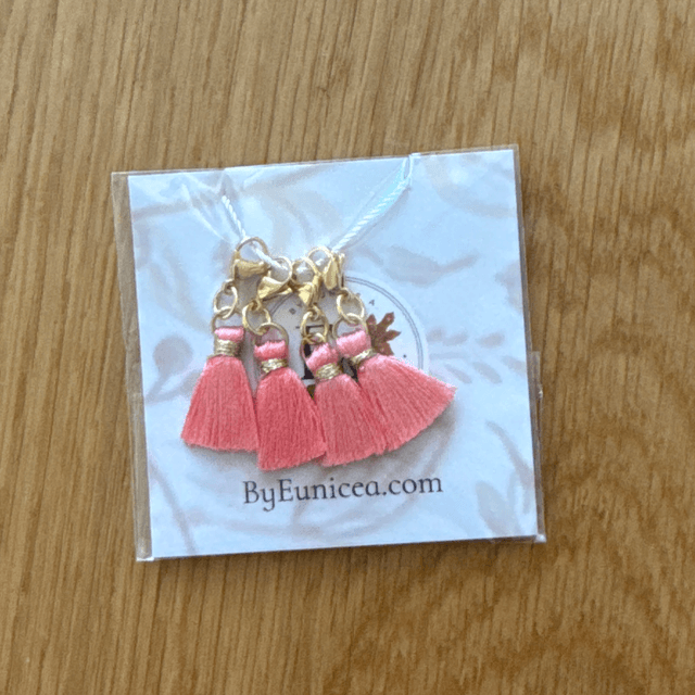 Lots de 4 pompons pour foulard de tirage 