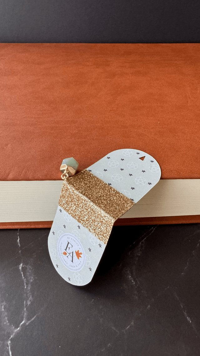Marque-page Sabrina, avec une mini aventurine