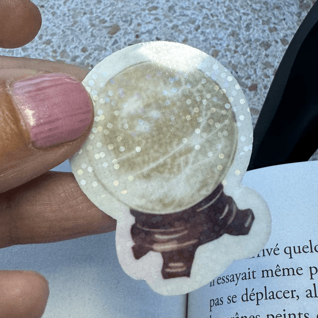 Sticker holographique "Boule de cristal"