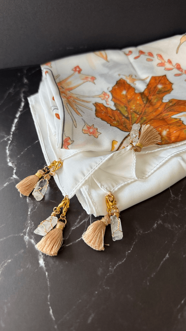 Foulard Voyance tarots, avec "Quatre minis quartz"