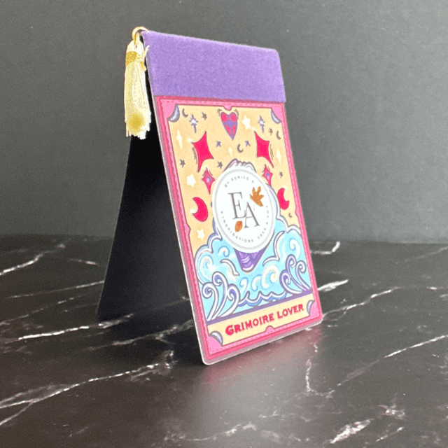 Marque-pages, magnétique, Grimoire Lover, avec pompon