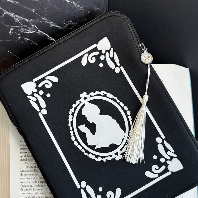 Protection d’IPad, « My Wonderful Moments » blanc/noir