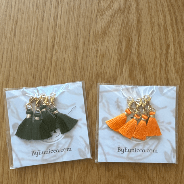 Lots de 4 pompons pour foulard de tirage 