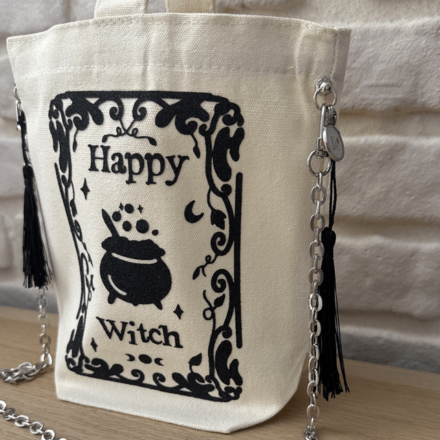Mini Tote bag « Happy Witch »
