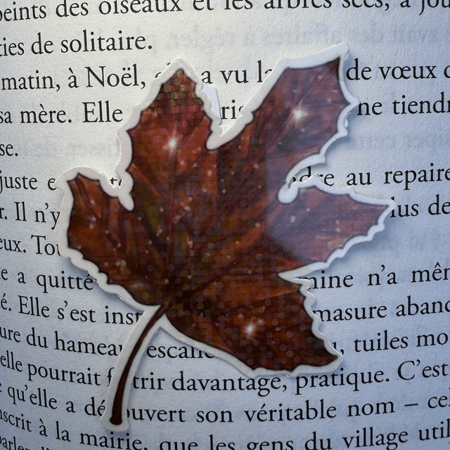 Sticker feuille d'érable