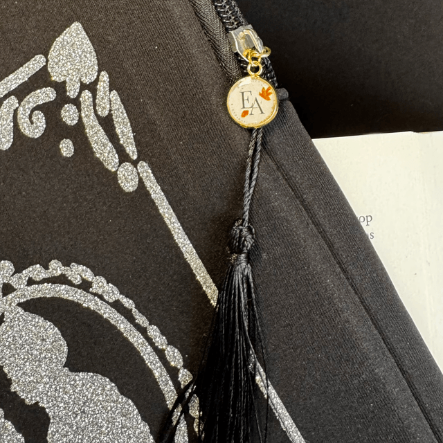 Protection d’Ipad ou de livre A5 « My Wonderful moments », argent et noir