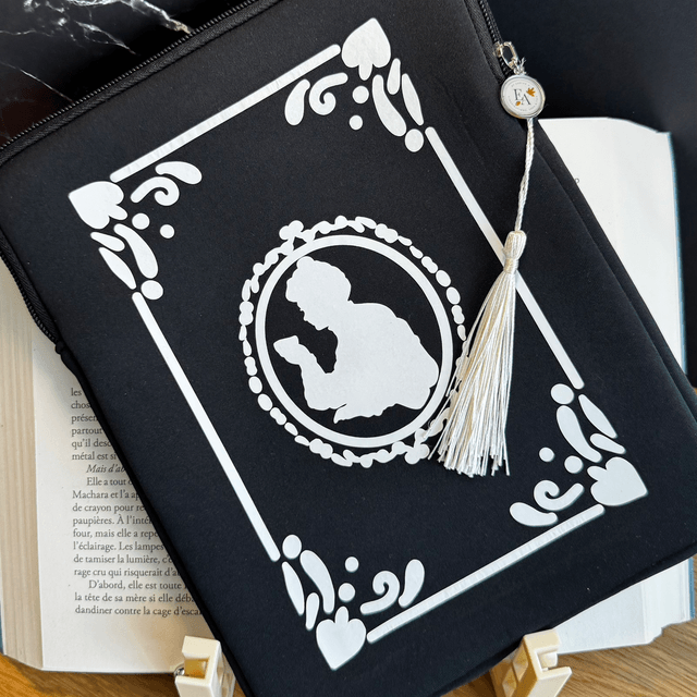 Protection d’IPad, « My Wonderful Moments » blanc/noir