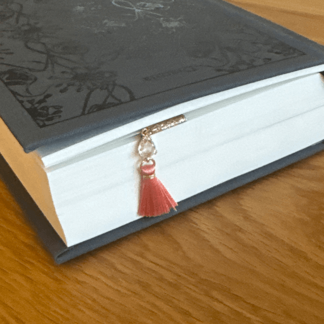 Marque-pages magnétiques Boule de Cristal, pompon rose