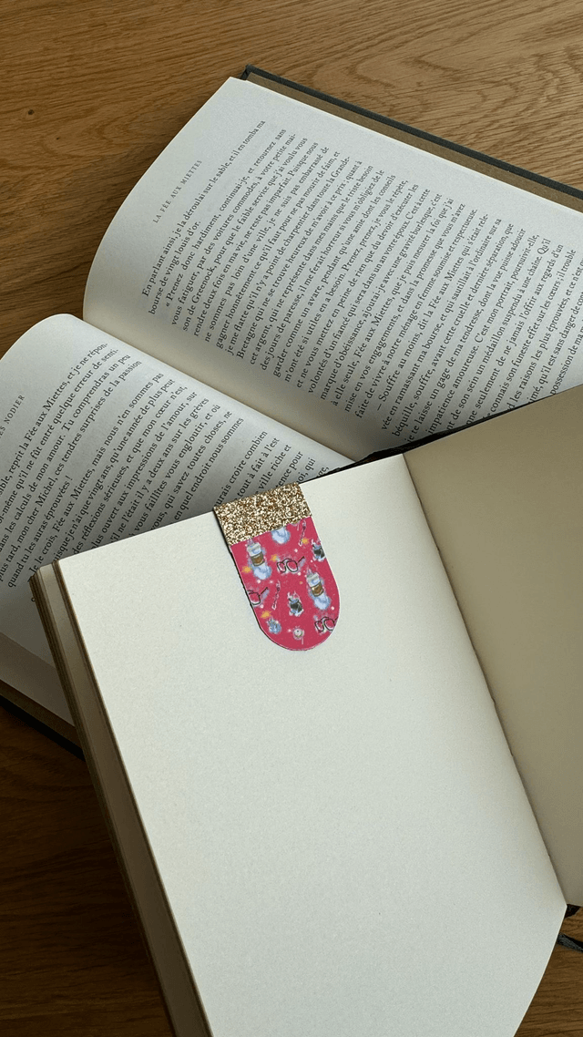 Marque-page magnétique Happy Magic, simple
