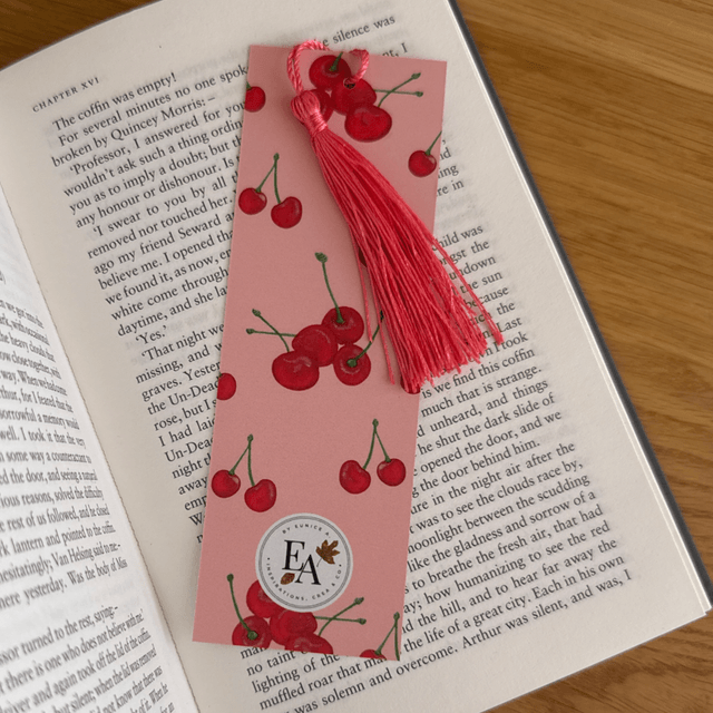Marque-page "Smoothie II " cartonné Cerises