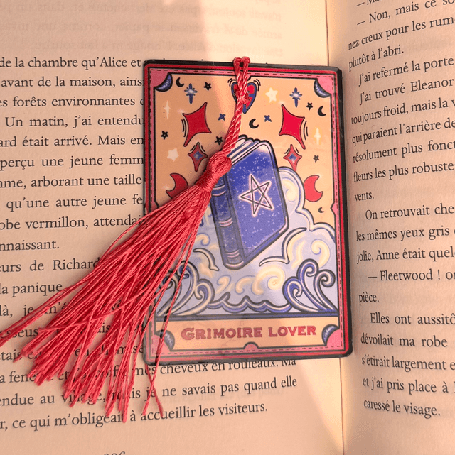 Marque-pages plastique, Grimoire Lover