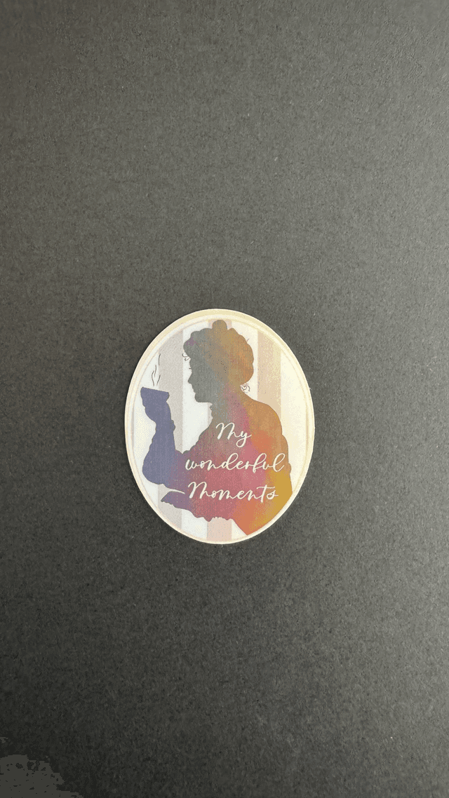 Sticker holographique &quot;My Wonderful moments&quot;