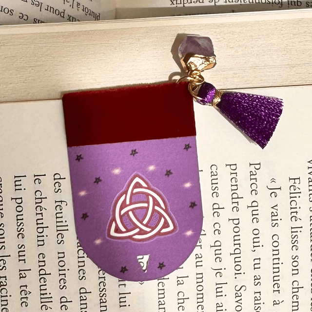 Marque-page Wicca violet