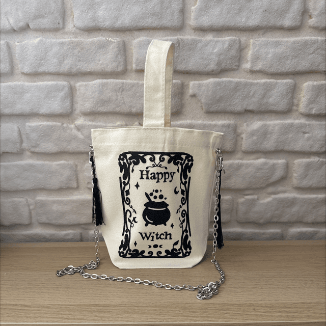 Mini Tote bag « Happy Witch »