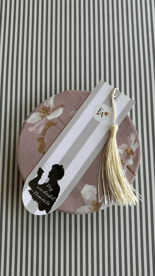 Marque-page &quot;My Wonderful moments&quot;, cartonné plastifié