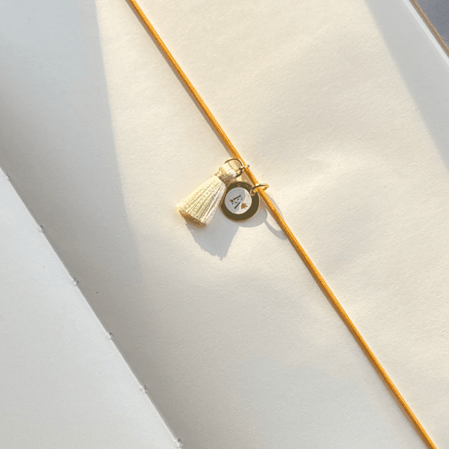 Marque-page Elastique Jaune